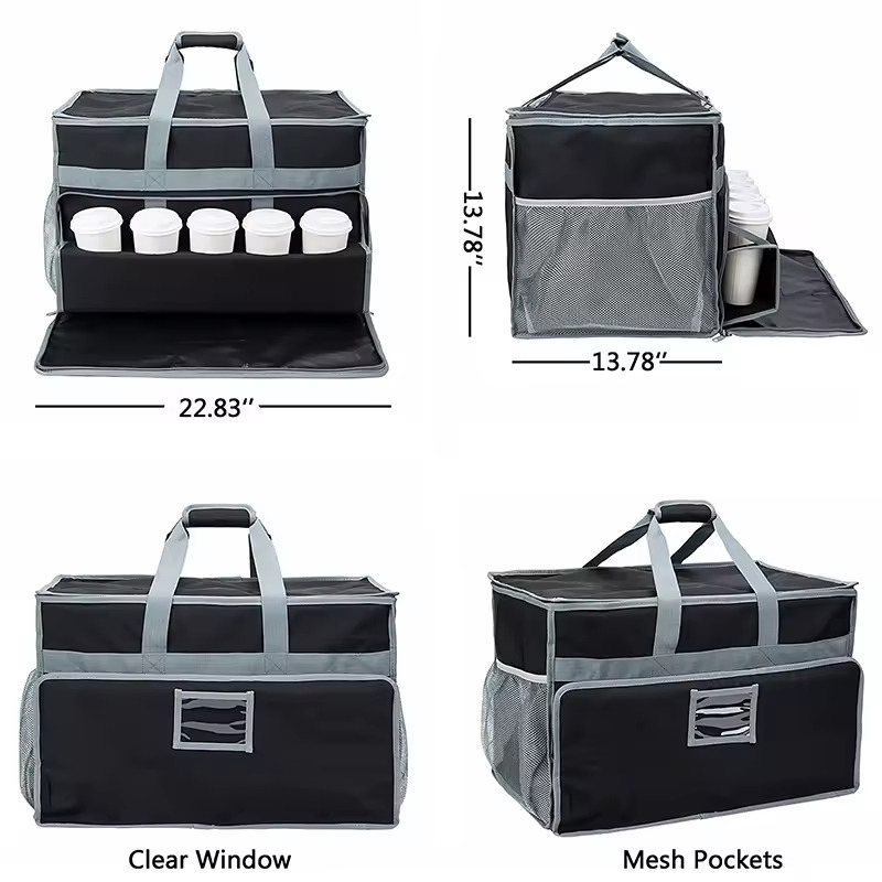 ¿Qué hace que una bolsa de reparto de comida con portavasos sea esencial para los repartidores?