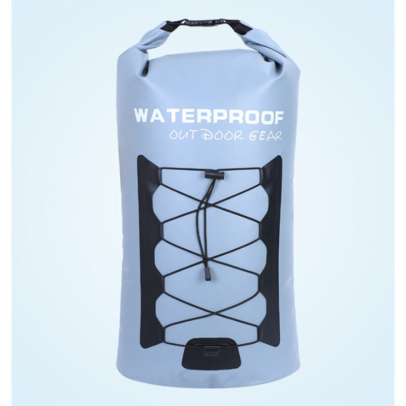 blue dry backpack