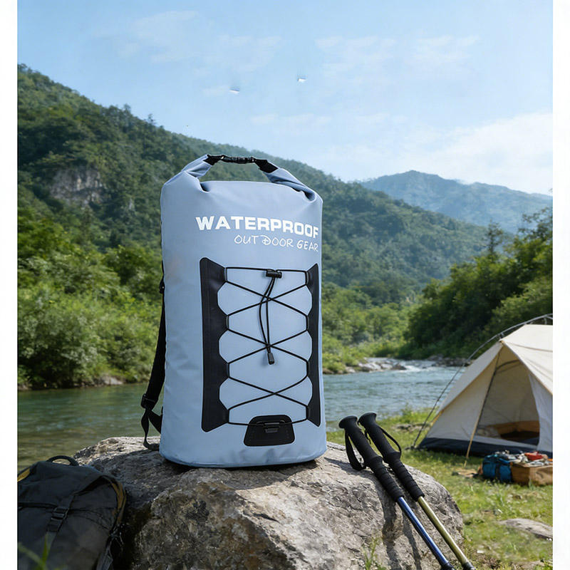 Mochila flotante impermeable con cierre enrollable y logotipo personalizado al por mayor.