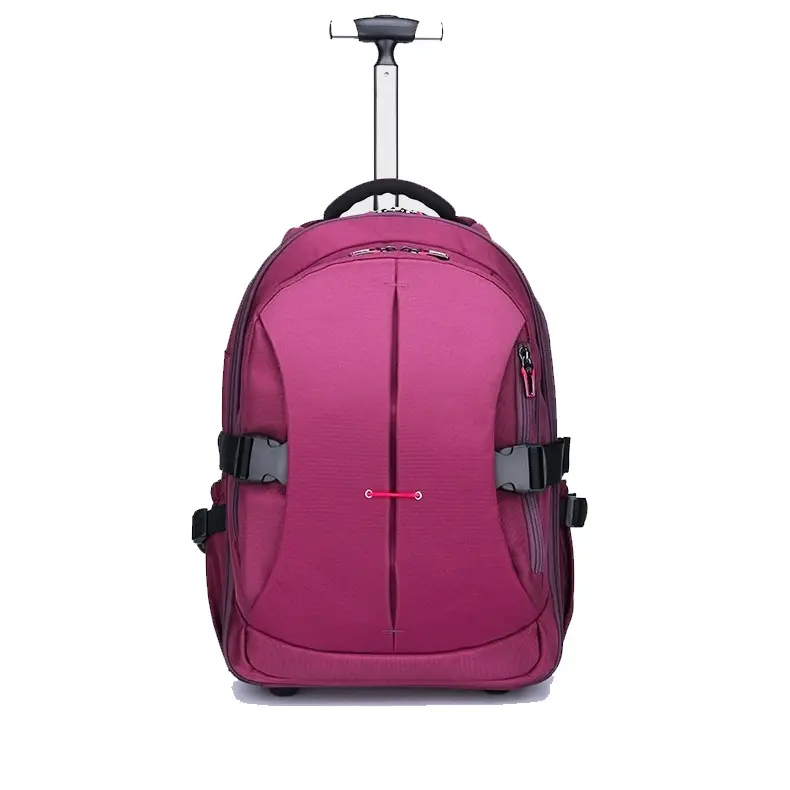 Waterproof rolling trolley backpack