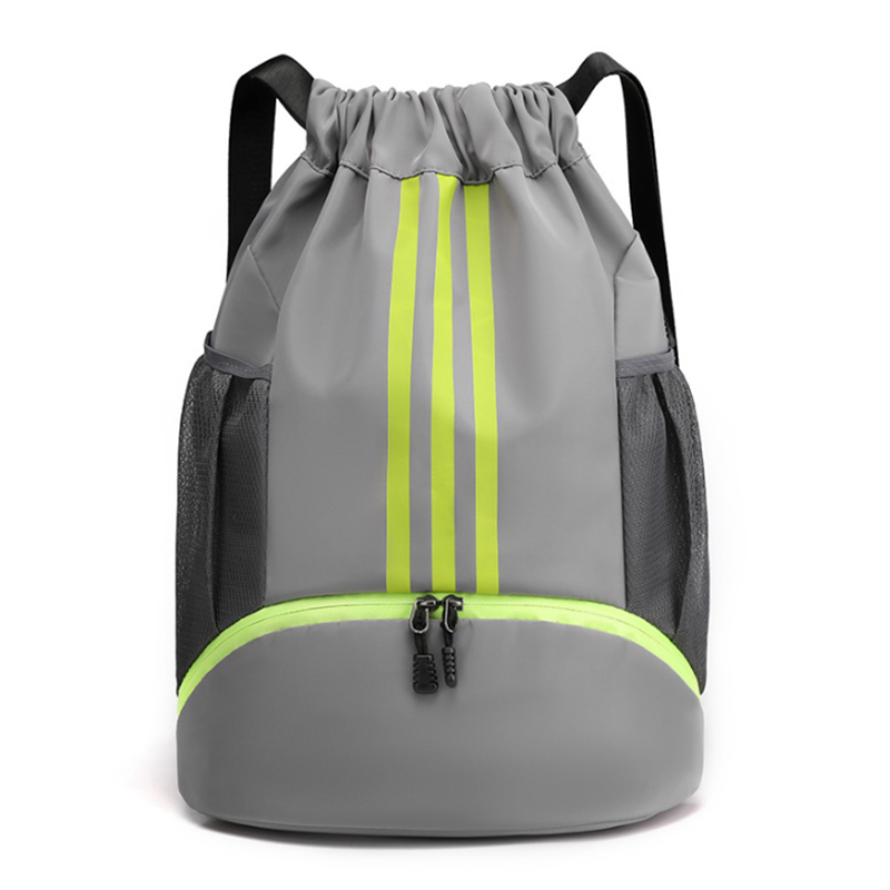 water-resistant drawstring sports backpack